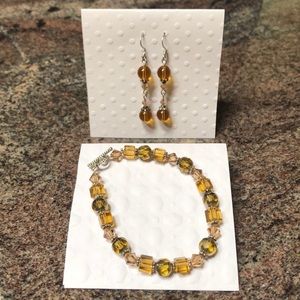 Handcrafted Bracelet & Earrings